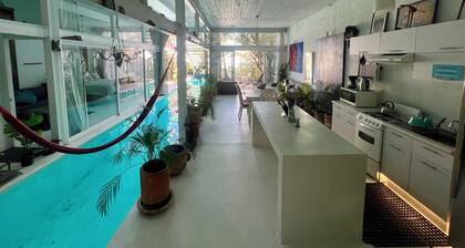 Fascinating loft with heated Swimming pool