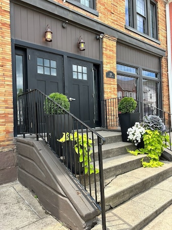 Exterior detail. ELEGANTLY RESTORED HISTORICAL 2-BEDROOM STAY NEAR PSU