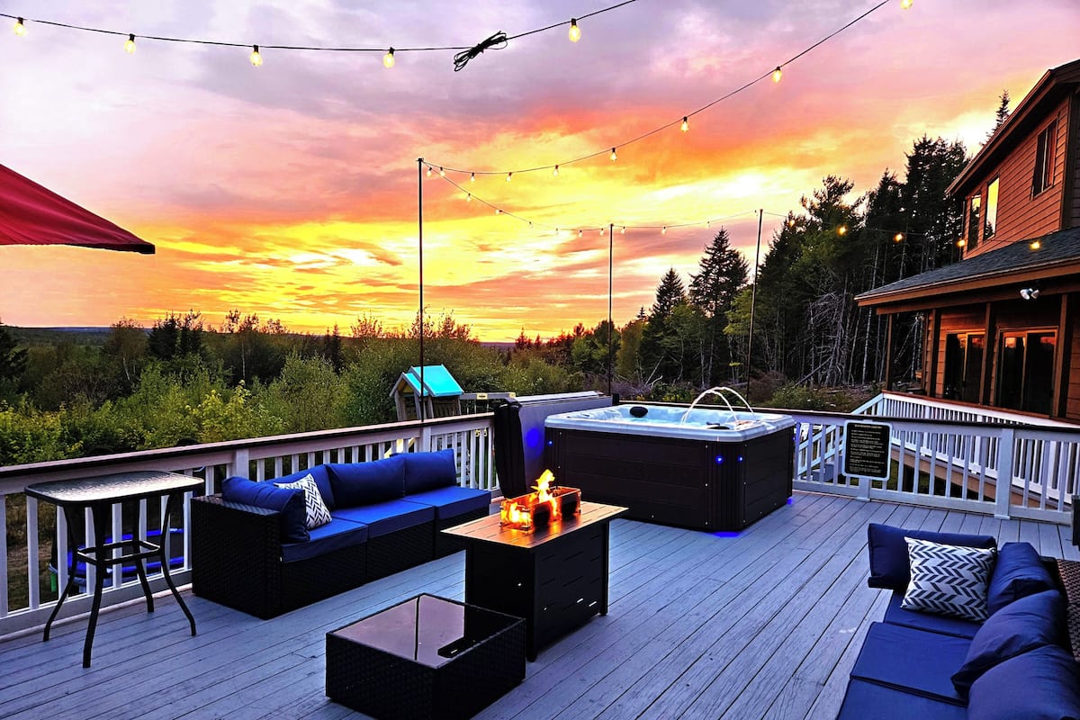 Bear Mountain Lodge Guest House | Sängtillbehör av högsta kvalitet, memory foam-madrasser och unika möbler