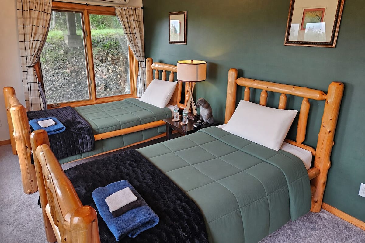 Premium bedding, memory foam beds, laptop workspace, iron/ironing board