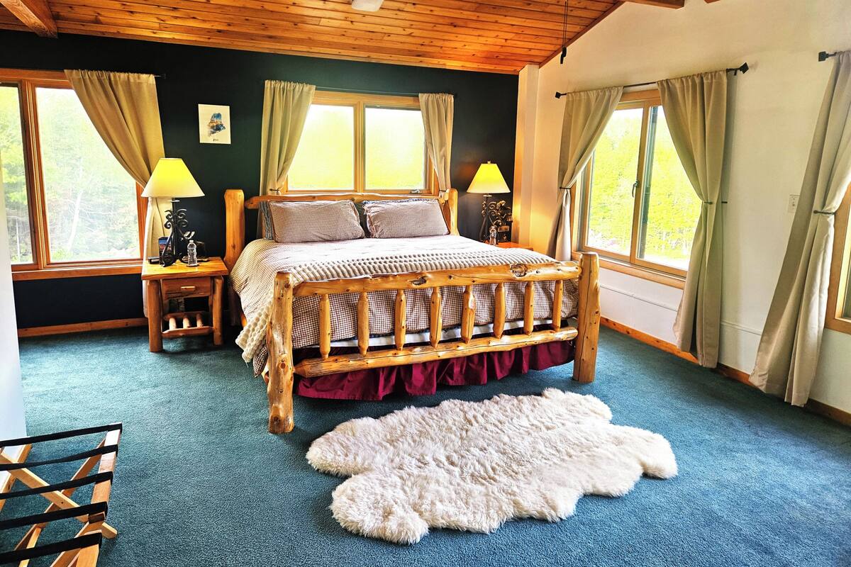 Premium bedding, memory foam beds, laptop workspace, iron/ironing board