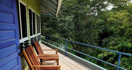 Charming studio with views of the Mopan River in peaceful Bullet Tree Falls