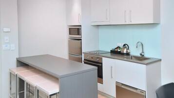Standard Apartment, 2 Bedrooms | Private kitchen | Microwave, dishwasher, electric kettle, cookware/dishes/utensils
