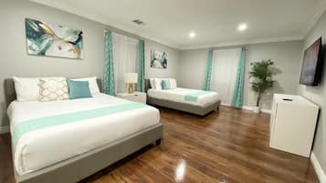 4 dormitorios, tabla de planchar con plancha, wifi y ropa de cama