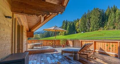 Exklusives Apartment mit Holzterrasse und Sauna