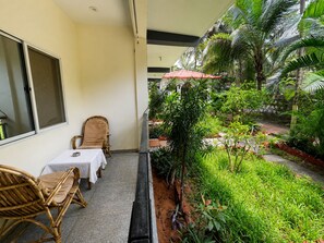 Deluxe tweepersoonskamer | Uitzicht vanaf balkon