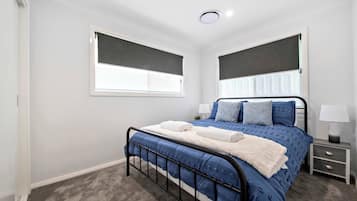 2 bedrooms, iron/ironing board, travel cot, WiFi