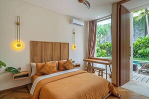 Villa – deluxe, bassengutsikt | 4 soverom, safe på rommet, skrivebord og wi-fi (inkludert)