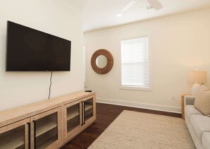 TV, fireplace, offices