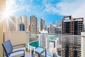 Studio, balkong, byutsikt | Balkong