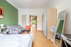 1 chambre, fer et planche Ă repasser, Wi-Fi, literie fournie