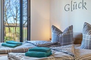 1 soveværelse, sengetøj