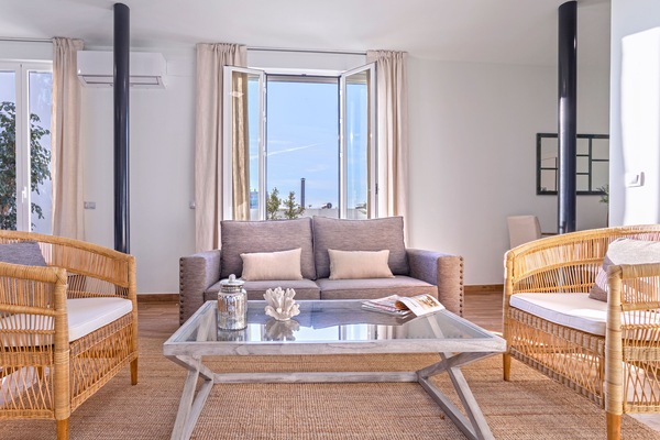 Penthouse | Living area | 30-inch Smart TV with digital channels
