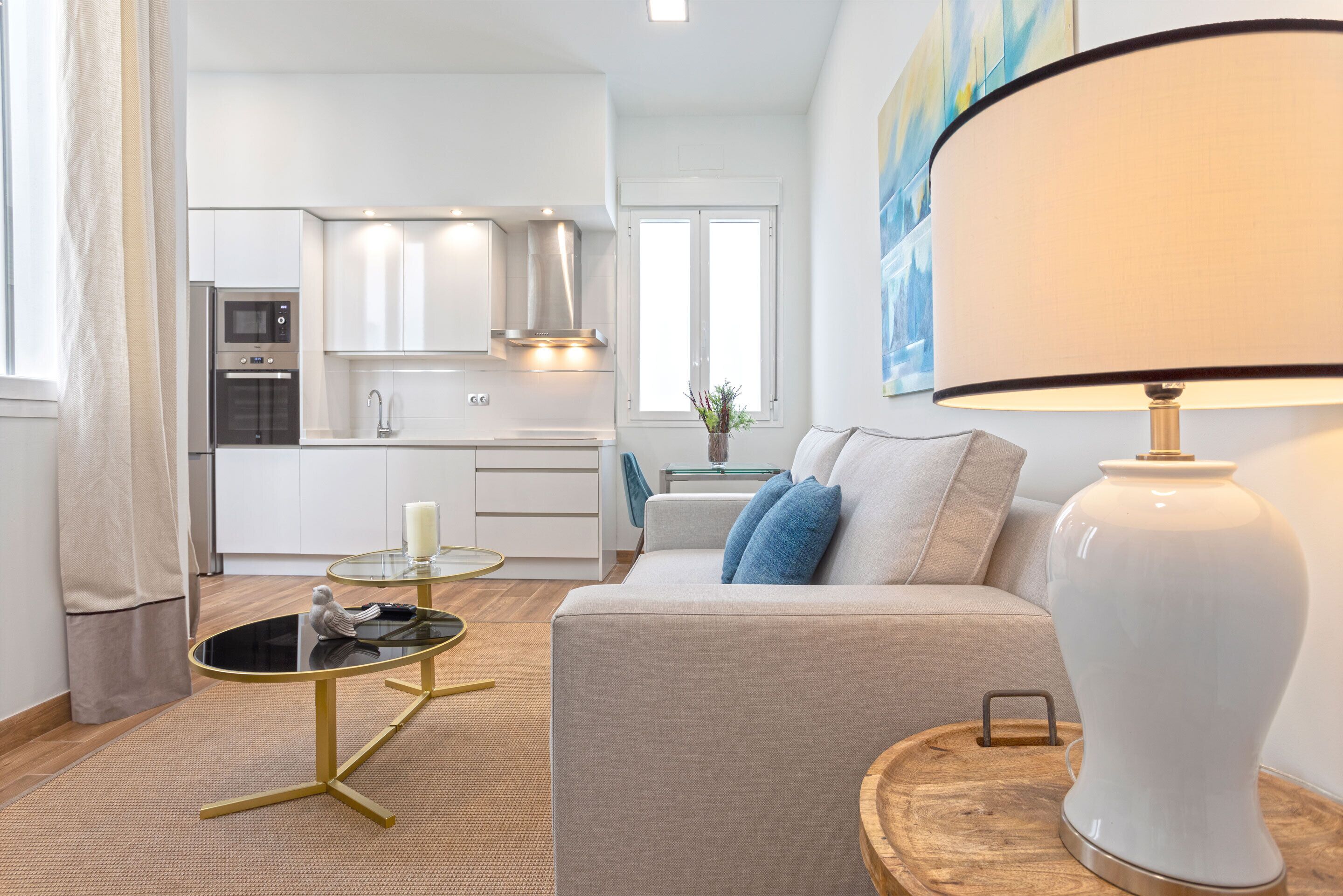 Apartment, 1 Bedroom | Living area | 30-inch Smart TV with digital channels