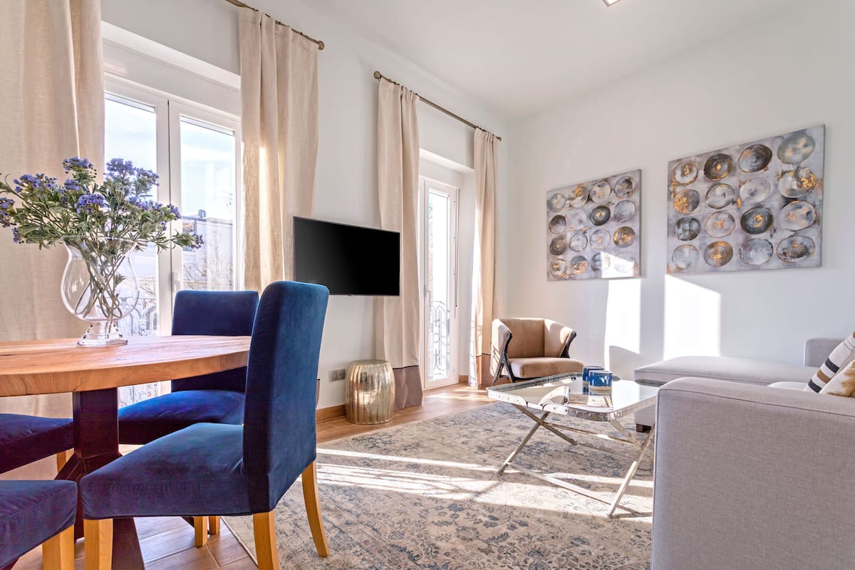 Apartment, 2 Bedrooms, Terrace | Living area | 30-inch Smart TV with digital channels