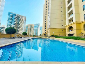Apartment, 2 Bedrooms, Balcony | Pool | Outdoor pool - Deluxe Furnished 2br On Jbr With Balcony (Dubai)