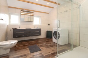 Shower, hair dryer