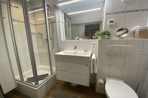 Shower, hair dryer