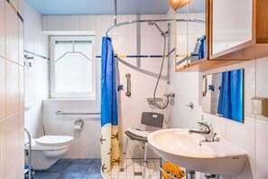 Douche, séchoir à cheveux