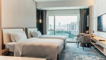 Executive Twin Room | Down comforters, in-room safe, blackout drapes, free WiFi