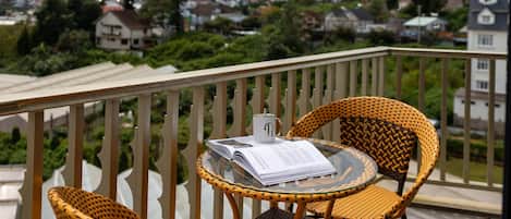 Luxury-Doppelzimmer, Gartenblick | Balkon