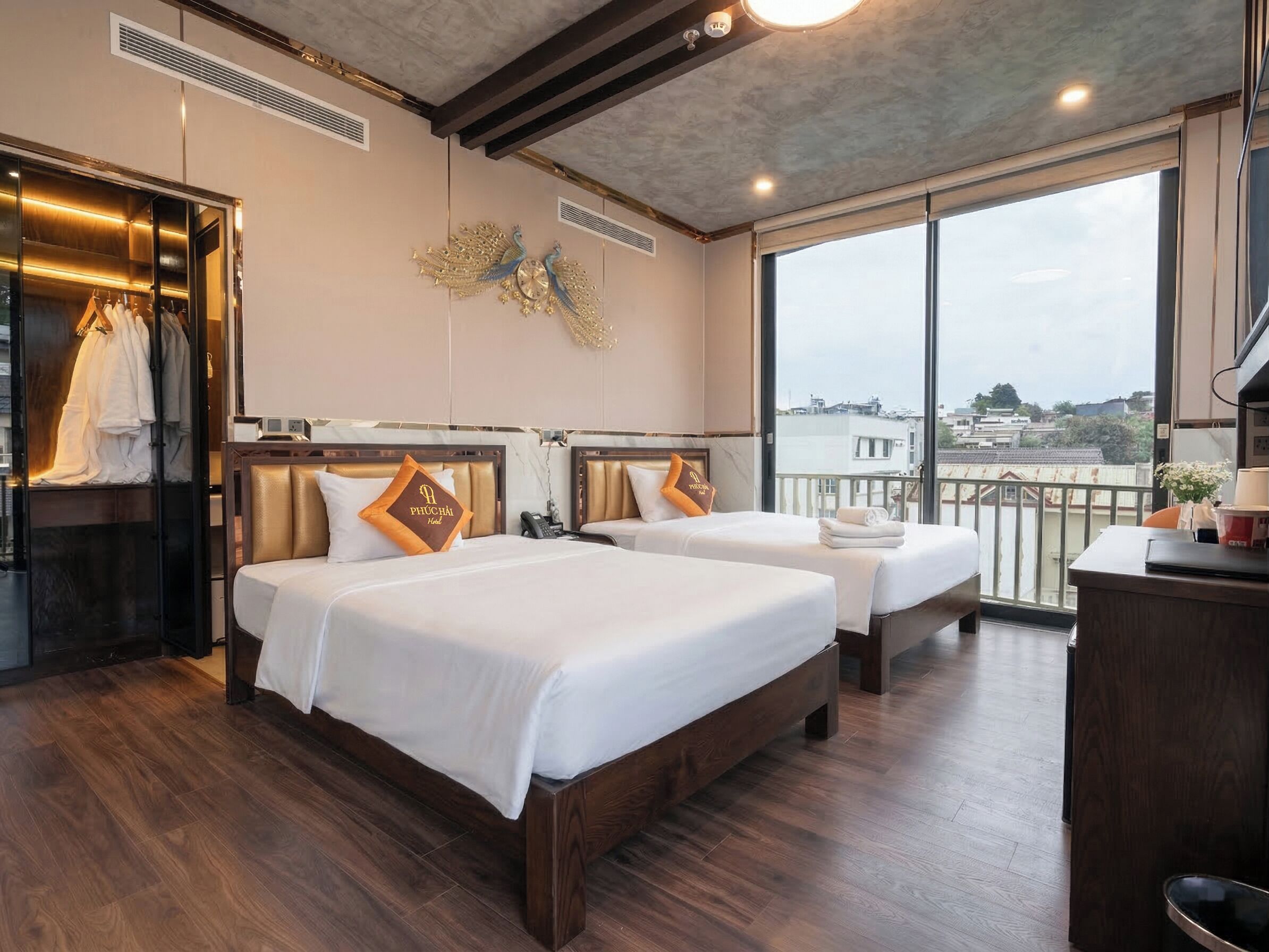 Premium bedding, free minibar items, individually decorated