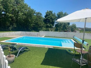 Piscina externa, piscina aquecida
