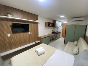 Comfort Studio | Laptop workspace, blackout curtains, iron/ironing board - Villas do Porto - 108 by La Playa (Ipojuca)