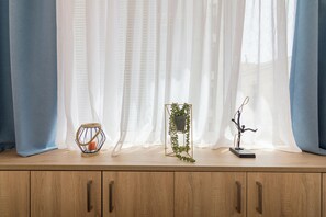 Leilighet | 1 soverom, lydisolert, strykejern/-brett og wi-fi (inkludert)