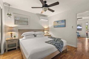 1 dormitorio, tabla de planchar con plancha, cuna de viaje y wifi