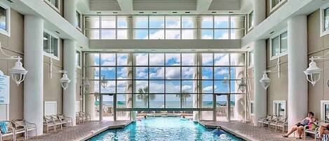 Piscine couverte, piscine chauffée