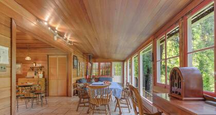Cozy Riverfront Cabin - Beach Access & Wood Stove