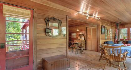 Cozy Riverfront Cabin - Beach Access & Wood Stove