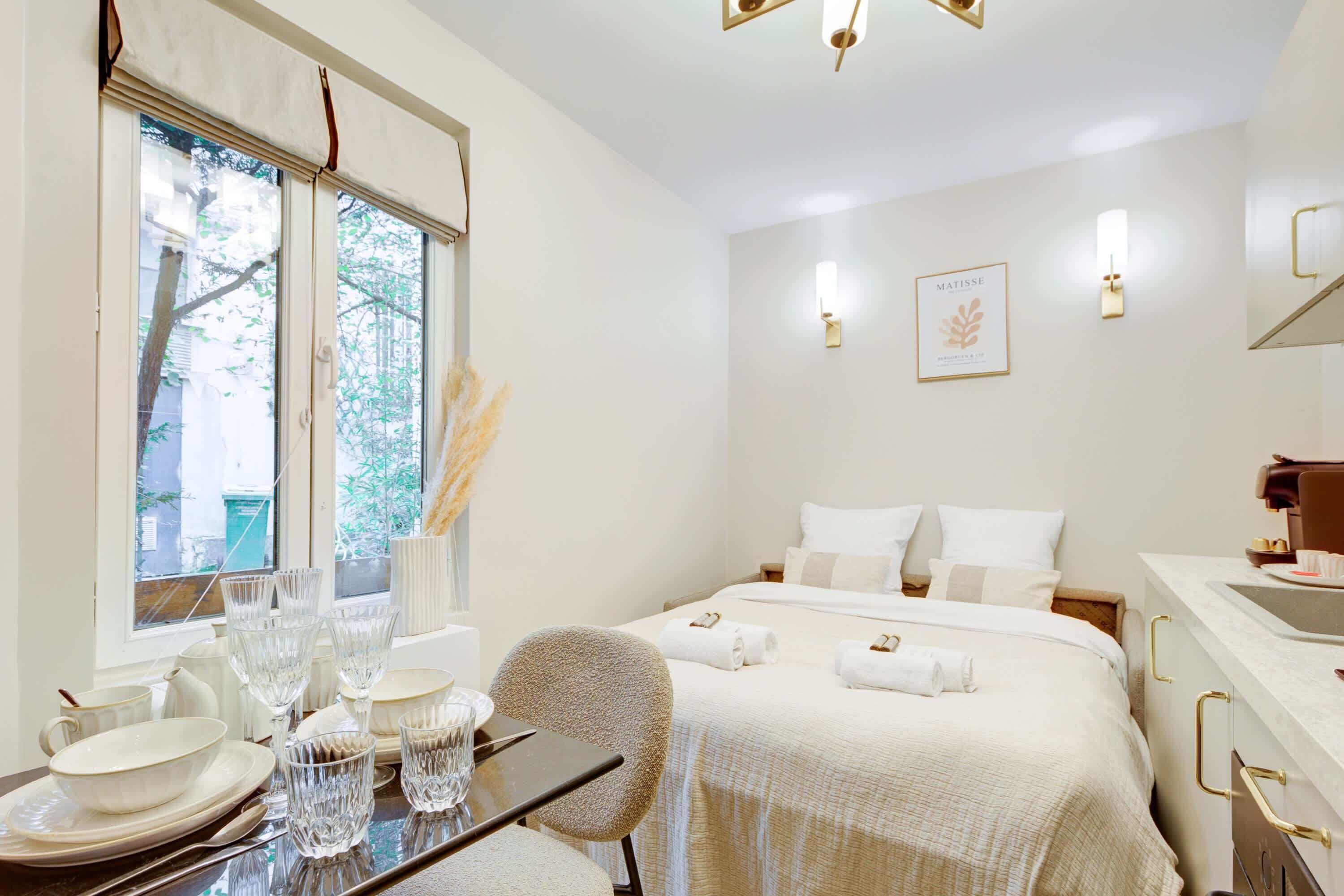 1 bedroom, iron/ironing board, travel crib, WiFi