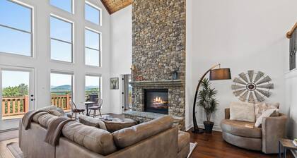 Mtn View & Game Room in Morganton: Spacious Cabin!