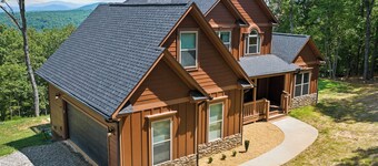 Mtn View & Game Room in Morganton: Spacious Cabin!