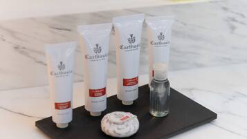 SĂšche-cheveux, serviettes fournies, savon, papier toilette