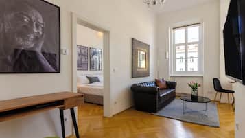 Apartamento, 1 quarto, para não fumantes, cozinha | Sala de estar