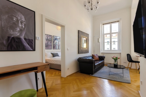 Apartment, 1 Schlafzimmer, Nichtraucher, Küche | Wohnzimmer