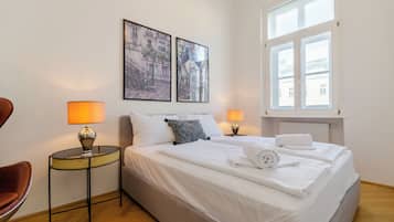 Apartamento, 1 quarto, para não fumantes, cozinha | Cofres nos quartos, individualmente decorados