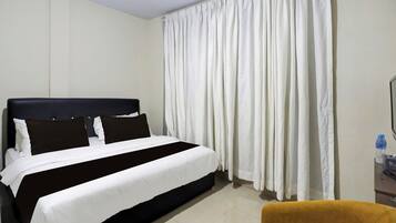 华丽双人房 | 埃及棉床单、高档床上用品、笔记本电脑工作区、免费 WiFi