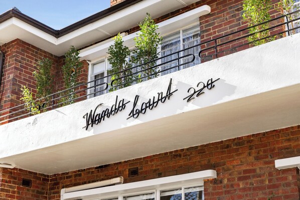 Voorkant van accommodatie