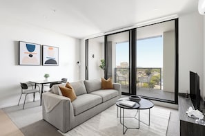 One Bedroom Apartment with Parking | Living area | Flat-screen TV - Caulfield Apartments by Urban Rest (Caulfield North)
