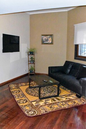 55-吋智慧型電視、數位頻道、Netflix、 DVD 播放機