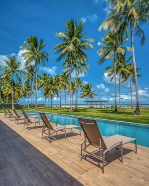 Outdoor wedding area