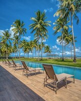 Outdoor wedding area