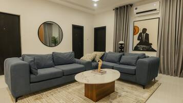 50-inch Smart TV with cable channels, Netflix, streaming services