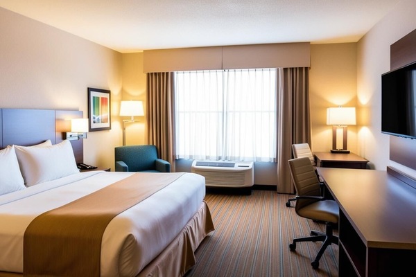 Room, 1 King Bed, Non Smoking | Blackout drapes, iron/ironing board, free WiFi
