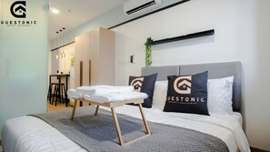 Comfort Studio | Seterika/papan seterika, Wi-fi percuma, cadar katil 