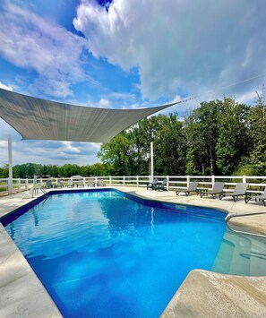 Outdoor pool - LOWER Level of "Your Big Lake House" - Firepit, Kayaks, HotTub, etc.  (Cedar Bluff)